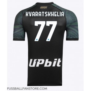 SSC Napoli Khvicha Kvaratskhelia #77 Replik 3rd trikot 2023-24 Kurzarm